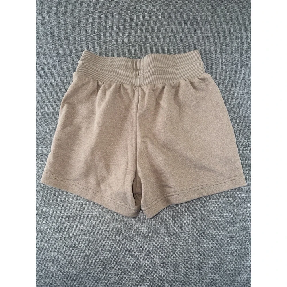 Puma Wardrobe ESS Shorts Women's Small Totally Taupe NWT Drawstring Casual